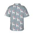 thumbnail image 3 of Goofa Cartoon Poodle Dog Hawaiian Shirt for Men, Unisex Summer Beach Casual Short Sleeve Button Down Shirts,Aloha Tropical Floral print shirt-Small, 3 of 9