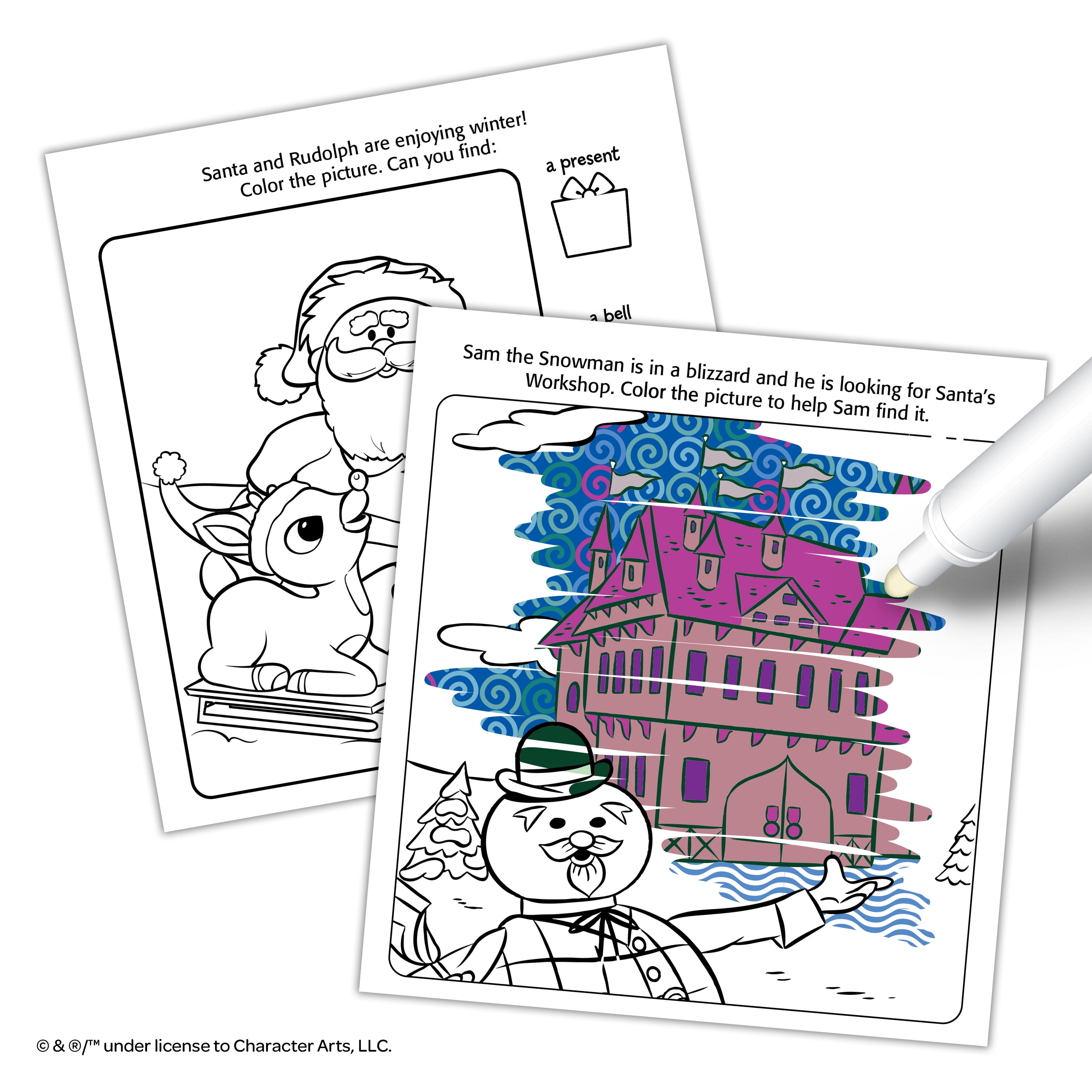 imagine ink® magic ink pictures mess-free coloring book