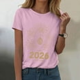 thumbnail image 2 of felwors Happy New Year Shirt for Women 2026 New Years Eve T-Shirt Countdown Fireworks Holiday Party Tops(Pink, S), 2 of 8