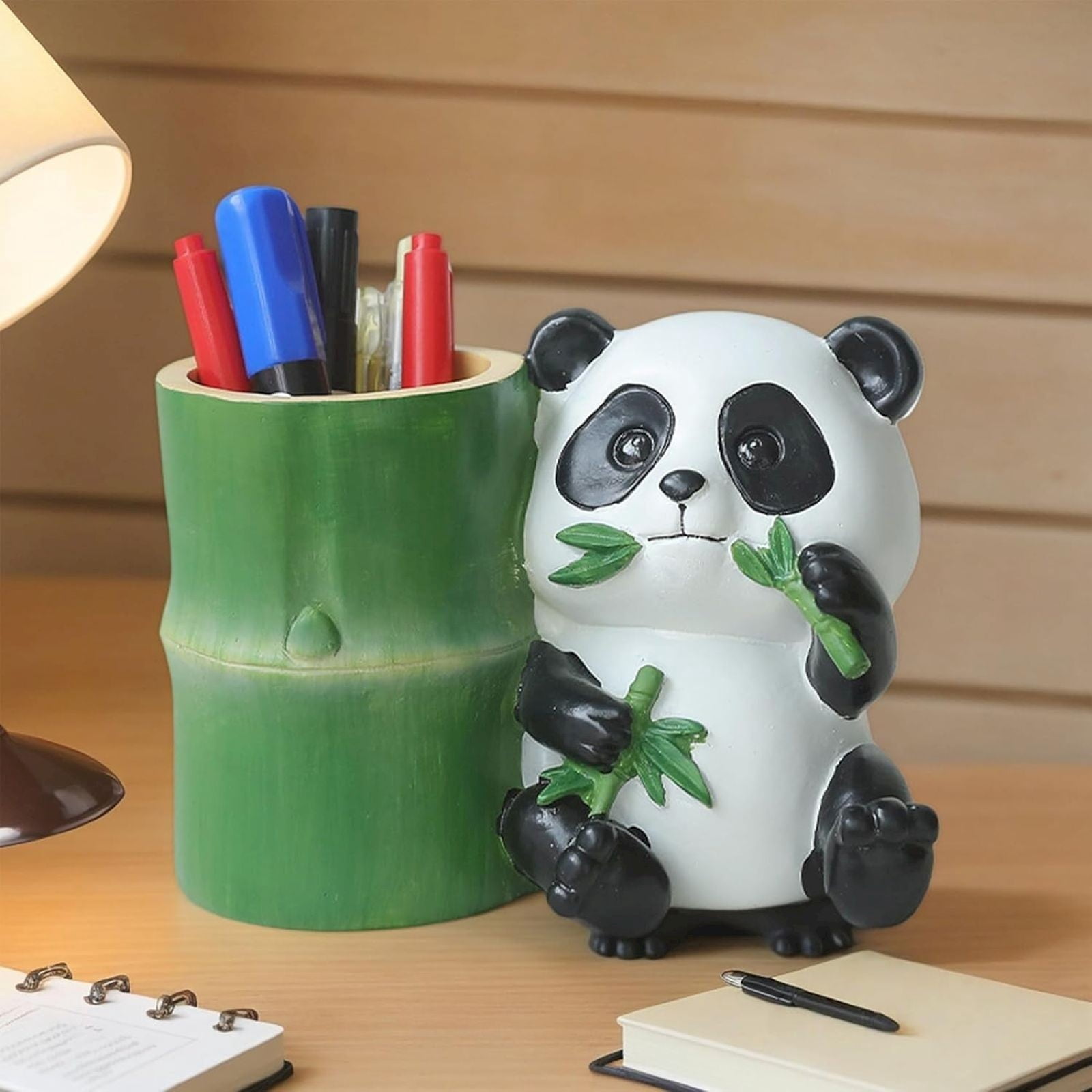 Clearance Under 5$ Home Office Desktop Panda Pen Holder Decoration, Fdelink Pen Holder | Cute Panda Pen Storage Table Stationery Organizer Accessories for S-tudent Dormitories Classrooms and Homes.