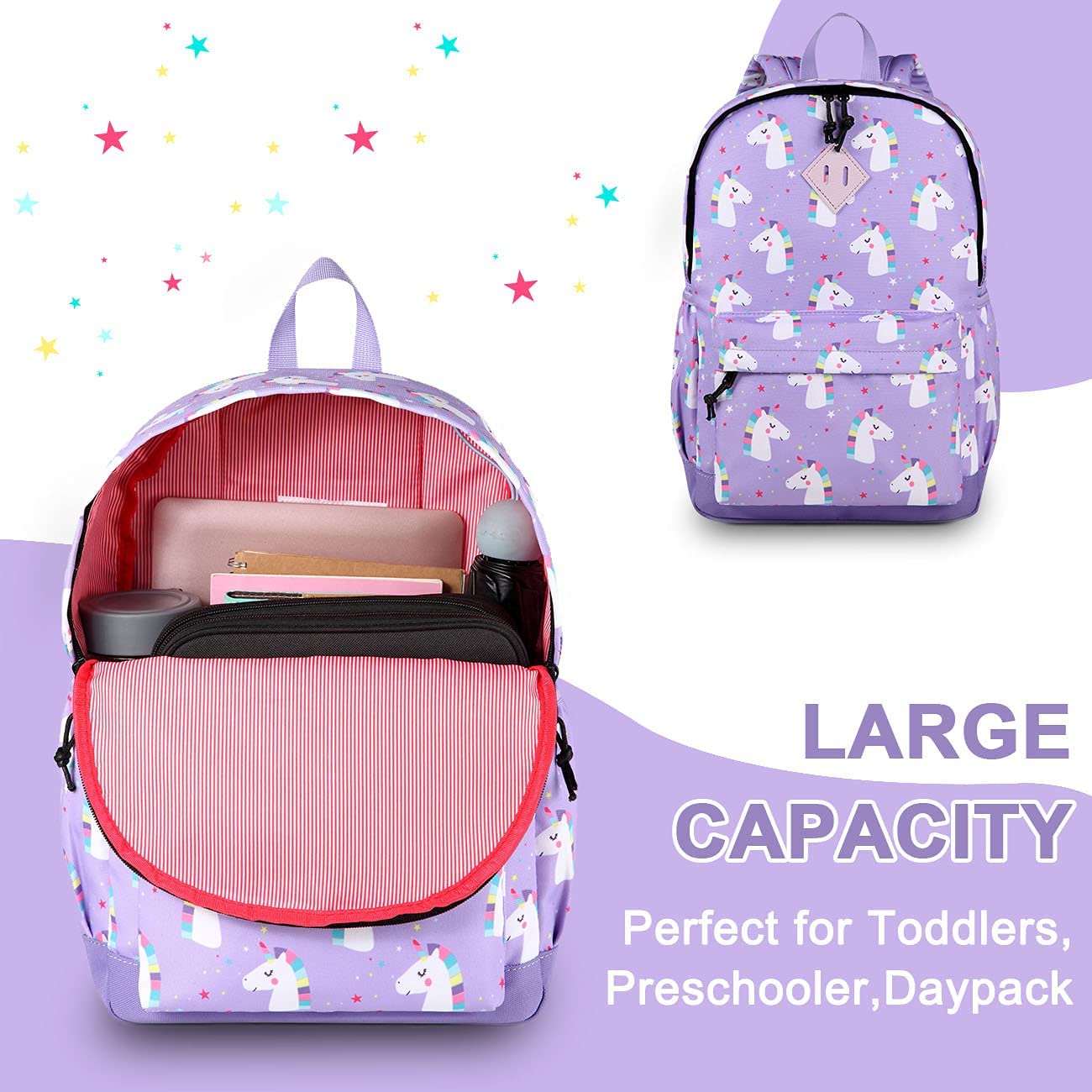 Toddler Backpack for Girls, Cute 
