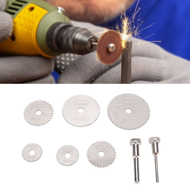 Circular Saw Blades, HSS Plastic Universal Tool Cutting Wheel Set High Hardness for Woodworking