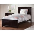 thumbnail image 2 of Leo & Lacey Classic Hardwood Eco-Friendly Panel Bed, Twin, Espresso, 2 of 6