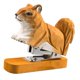 thumbnail image 4 of Figura de madera con grapadora de animales, modelo de figura artística, grapadora creativa de escritorio con forma de animal. Ardilla, 4 of 7
