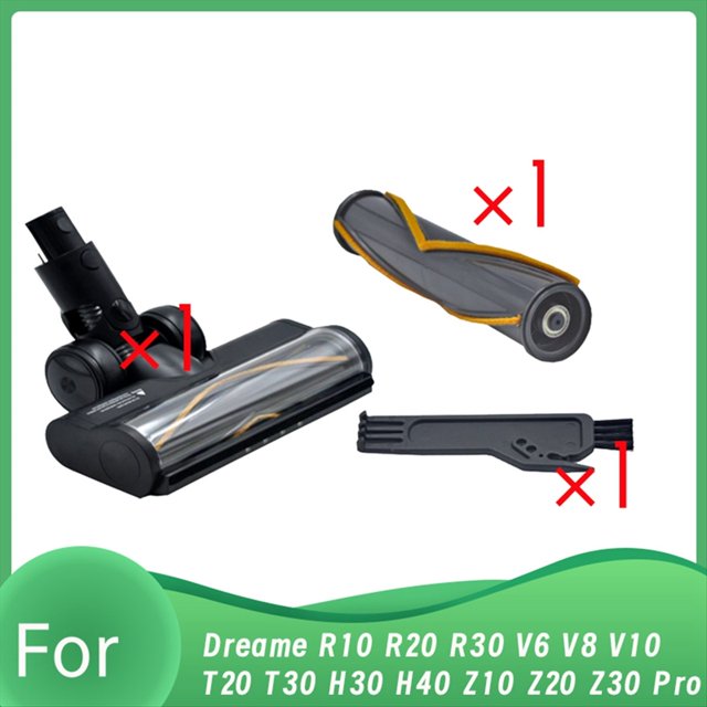 3 Cepillos Eléctricos Aspiradora para R10, R20, R30 y T30. Cabezal Suave con Luz LED Antipolvo.