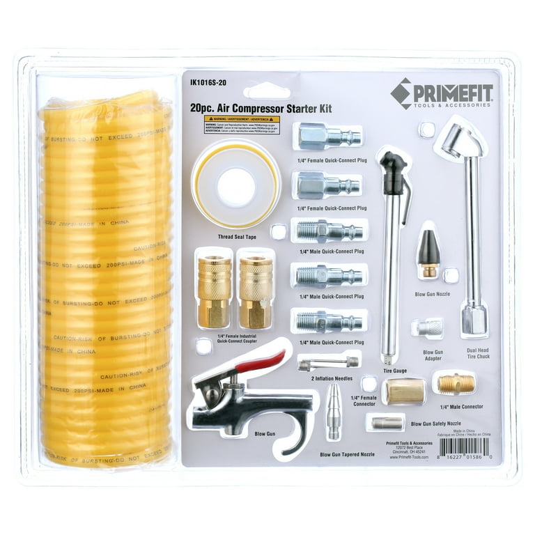 Primefit Tools and Accessories Air Accessory Kit 20 pc Pack Primefit Tools and Accessories Air Accessory Kit 20 pc Pack