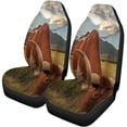 thumbnail image 2 of ZHANZZK Set of 2 Car Seat Covers Blue Texas Longhorn Steer in Rural Farm Field Utah Universal Auto Front Seats Protector Fits for Car,SUV Sedan,Truck, 2 of 5