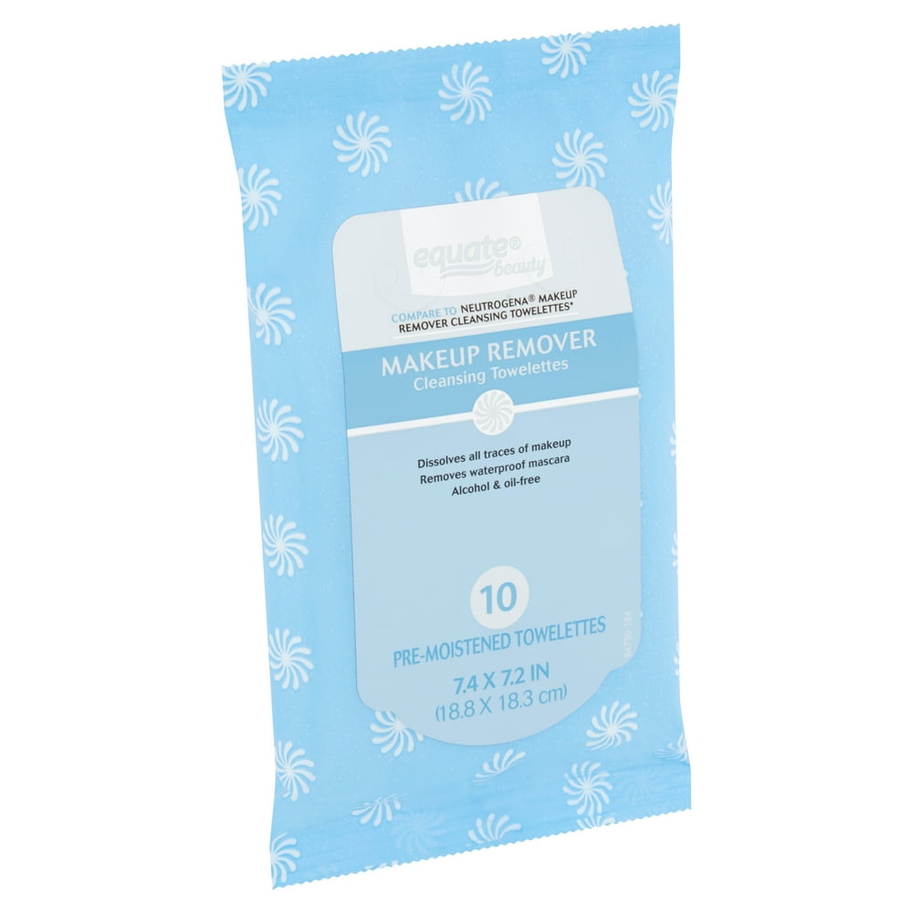Equate Beauty Makeup Remover Cleansing Towelettes, 10 Towelettes