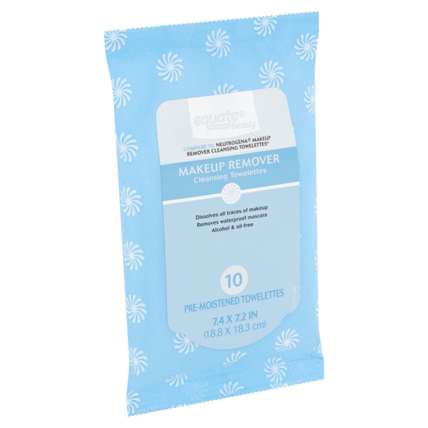 Equate Beauty Makeup Remover Cleansing Towelettes, 10 Count Walmart