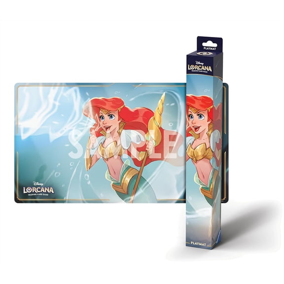 Ravensburger Disney Lorcana TCG Winterspell Playmat Featuring Ariel - Sonic Warrior