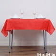 thumbnail image 3 of BalsaCircle 6 Pieces 54" x 54" Red Square Polyester Tablecloths Table Cover Linens, 3 of 8
