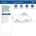 thumbnail image 3 of Streamline 34 in. Novara Ductless 350 CFM Range Hood in Brushed Stainless Steel with Baffle Filters, Electronic Button Control, LED Light, 3 of 9