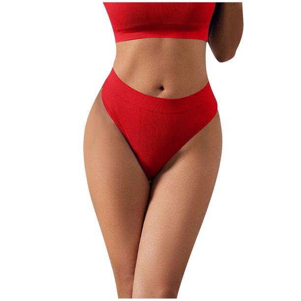 Ropa interior deportiva sexy de algodón sin costuras, de cintura baja y con tanga para mujer