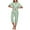 Sage Green, variant on EA'S SECRET 100% Cotton Pajamas for Women Set Short Sleeve Sleepwear Cotton Capri Pajamas Pjs with Pockets Button Up Loungewear Sets(Sage Green,L)