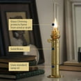 thumbnail image 2 of Kings County Tools 16” Tall Column Brass Oil Lamp for Indoor or Outdoor Use, 2 of 6