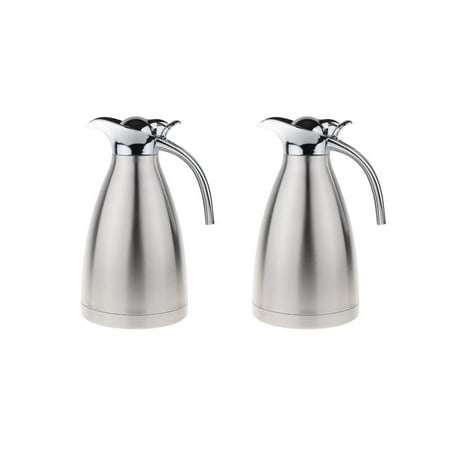 

2Pcs 1.5L Stainless Steel Vacuum Insulated Coffee Carafe/Water /Pour Over Coffee Kettle