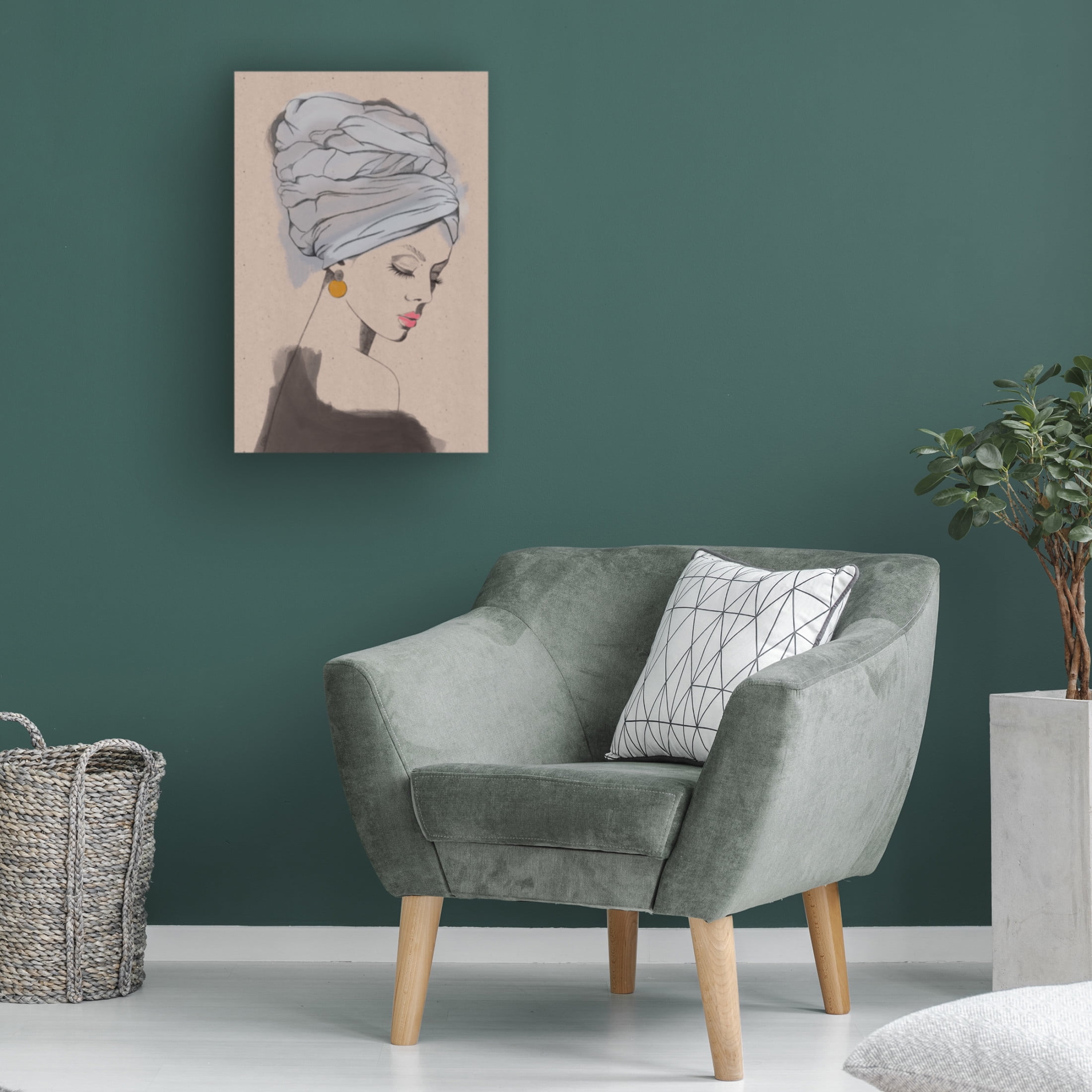 Canvas Wall Art - Christina Palm 'Sizzla' Wall Art for Living Room, Bedroom, or Office D?cor by Trademark Fine Art - 22 x 32 Inches