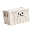 thumbnail image 3 of Contenedor de almacenamiento con tapa, caja de almacenamiento multifuncional grande con tapa para juguetes Blanco, 3 of 9