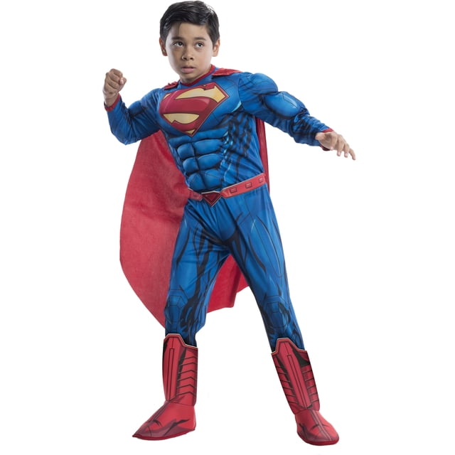 Disfraz de Superhéroes de Superman Deluxe para niños de Rubie's DC, tamaño grande