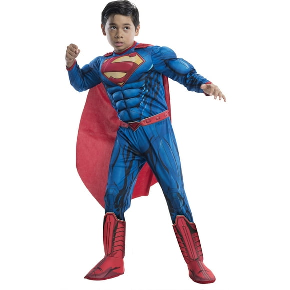 Disfraz de Superhéroes de Superman Deluxe para niños de Rubie's DC, tamaño grande