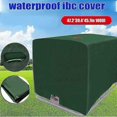 thumbnail image 2 of IBC tank cover, green IBC container cover, 1000L green water tank tarpaulin, protective tarpaulin tarpaulin cover for IBC tank container, 2 of 5