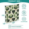 thumbnail image 3 of FORMRS 3 Ring Binder 1.5 inch with Pockets Set of 2 Clip Board 200 Sheets Capacity, Green Circle, 3 of 8
