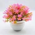 thumbnail image 4 of SPRING PARK Artificial Mini Potted Plants Fake Plastic Greenery in Pots Small Faux Topiary Grass Shrubs Houseplants for Centerpiece Desk Room House Office Decor Decoration, 4 of 4