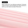 thumbnail image 4 of Unique Bargains Double Sided Color Flower Wrapping Paper Pink 22.8'x22.8' Waterproof 20 Pack, 4 of 5