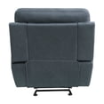 thumbnail image 4 of Lexicon Clifton Microfiber Glider Recling Chair In Blue, 4 of 5