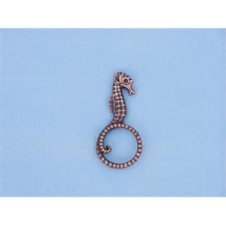 Handcrafted Model Ships Nr 32 C Antique Copper Seahorse Napkin Ring Handcrafted Model Ships Nr 32 C Antique Copper Seahorse Napkin Ring 4 In