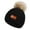 Black, variant on Knitted Hat for Kids Winter Hat for Boys Winter NEW 1-11 Years Old For Girls Boys Kids Winter Beanie Hat Warm Knit Thick Ski Cap With Fluff