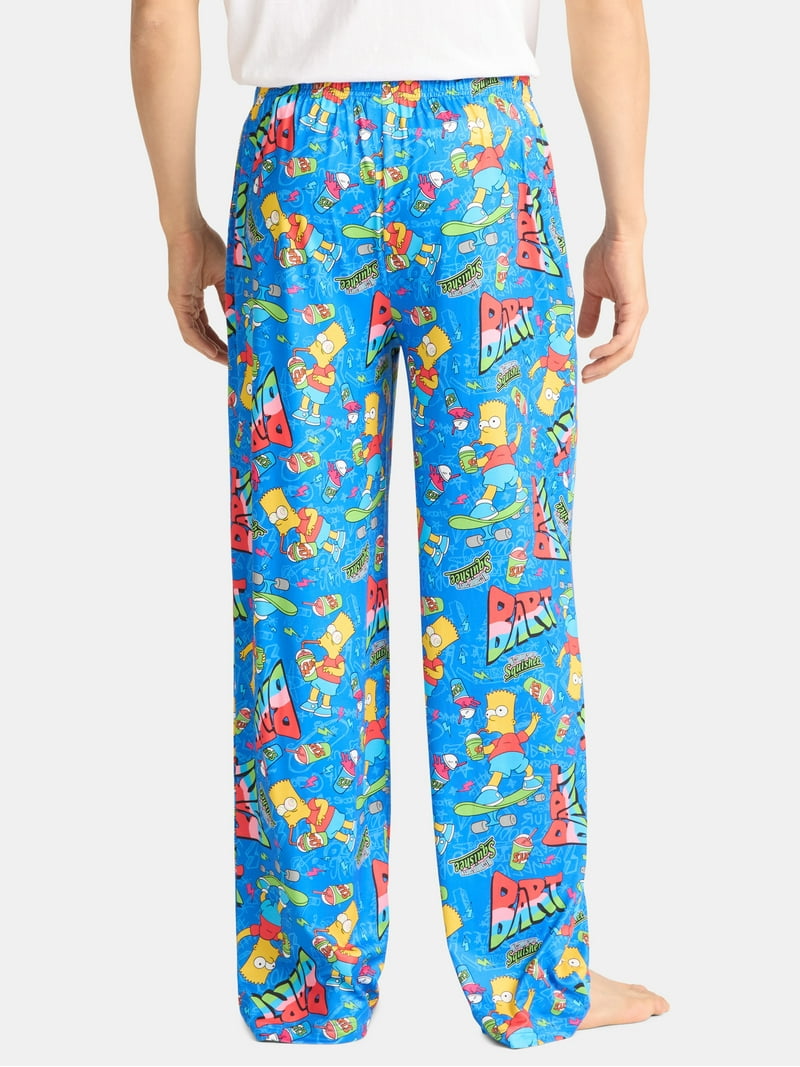 Simpsons, Men's & Big Men's Graphic Lounge Pants, Bart Toss, Sizes