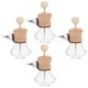 thumbnail image 2 of 4 botellas de perfume decorativas, delicadas, transparentes, para coche., 2 of 6