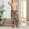 thumbnail image 5 of Uemuo Turtles and Sea Plants Pattern Men's Wide Leg Palazzo Lounge Pants with Pockets Light Weight Loose Comfy Casual Pajama Pants-Small, 5 of 9