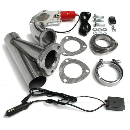 1 Set Electric Exhaust Valve Catback Downpipe System Remote Cutout E-cut Out Universal Car Vehicle Auto SUV Truck Increase Horsepower Improve Performance Car Accessories 2.5