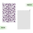 thumbnail image 2 of Lsque Violets Flowers Premium Golf Towel - Ultra Absorbent and Quick Drying Microfiber Towel with Carabiner - Gift for Men -24" X 16", 2 of 8