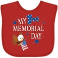thumbnail image 3 of Inktastic My First Memorial Day Eagle Boys or Girls Baby Bib, 3 of 4