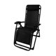 thumbnail image 2 of Folding Lounge Chair House Office Nap Bed Chair Outdoor Leisure Beach Recliner Chair with Wrench Lock Buckle Cool Black, 2 of 5