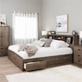 thumbnail image 5 of Pemberly Row Farmhouse 6 Drawers Wood King Platform Storage Bed in Drifted Gray, 5 of 8