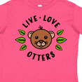 thumbnail image 4 of Inktastic Live Love Otters Boys or Girls Toddler T-Shirt, 4 of 5
