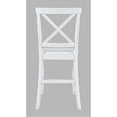 thumbnail image 5 of Jofran Eastern Tides Coastal Wire-Brushed Acacia X-Back Counter Barstool (Set of 2), 5 of 7