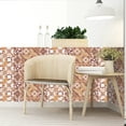 thumbnail image 6 of Goory 24Pcs Tile Stickers Wall Kitchen Bathroom Floor Moroccan Style Home Decor Vinyl Decal Sticker, 6 of 8