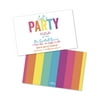 Personalized Rainbow Colors Party Invitations
