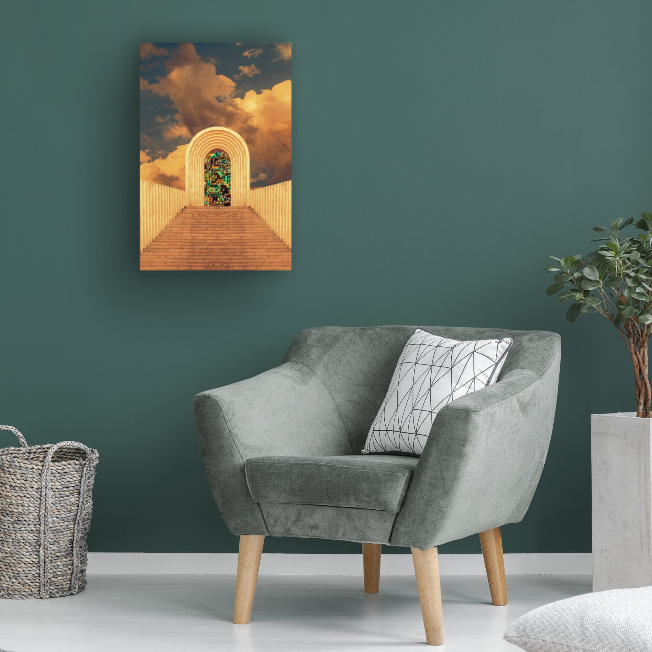 Trademark Fine Art DEKIMBE MURRAY Stairway Canvas Wall Art