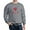 Graphite Gray, variant on - Delta Chi Vertical Red Logo Sweatshirt - Crew Neck Sweatshirt