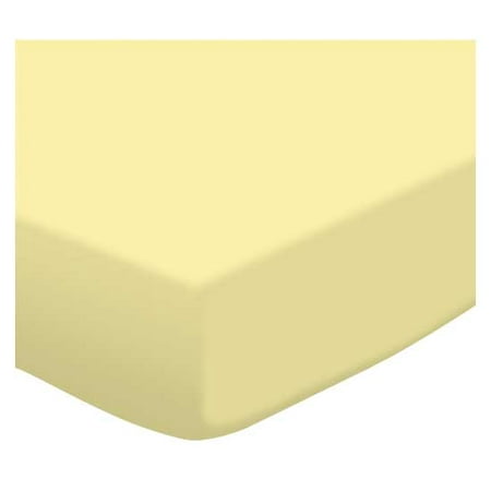 Sheet World Sheetworld Fitted Youth Bed Sheet - Soft Yellow Jersey