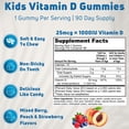 thumbnail image 4 of NUELATION Vitamin D3 Gummies for Kids, 1000 IU, 90 Ct – Vegetarian Supplement for Structure, Muscle & Immune Support, 4 of 7