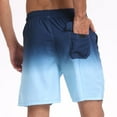 thumbnail image 6 of Nmnitkp Mens Swim Trunks Quick Dry Swim Shorts Pocket Mesh Lining 2 in 1 Board Beach Short Bathing Suit Elastic Waistband Swimwear with Pocket, 6 of 8