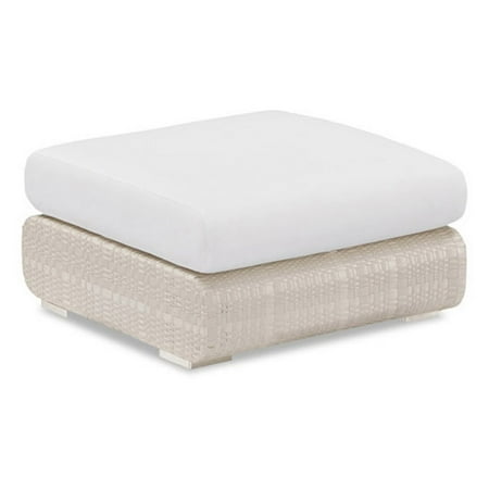 100 Essentials Sumba Wicker Patio Ottoman