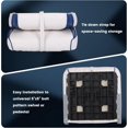 thumbnail image 3 of Lumiparty 2 Pack Folding Boat Seats Low Back, Fold-Down Fishing Boat Chair, Blue, 3 of 6